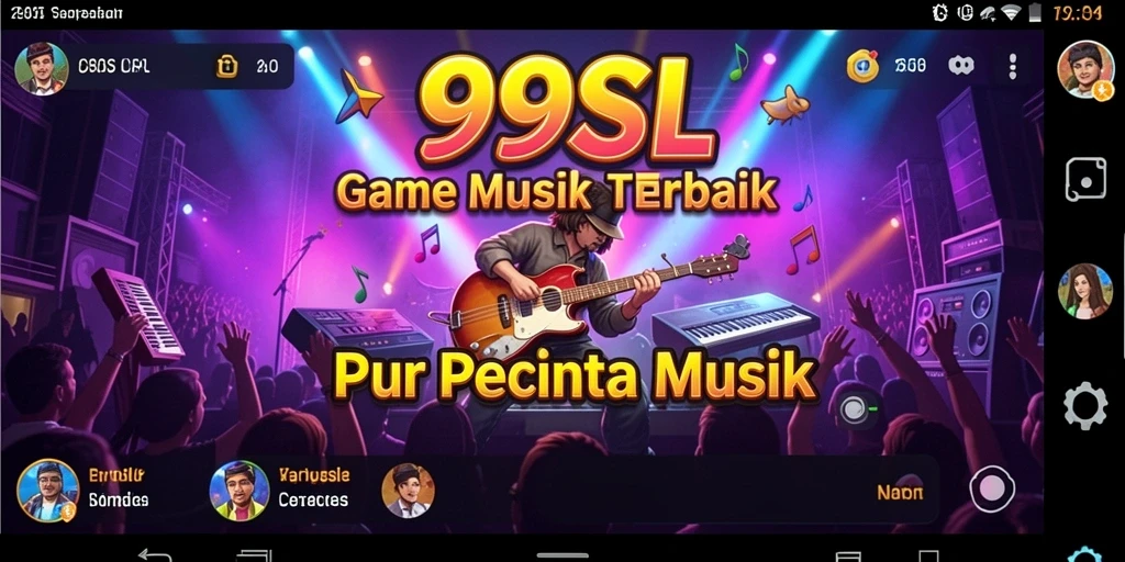Tampilan gameplay <strong>99SL</strong> yang menarik dengan berbagai genre musik.