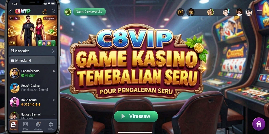 Tampilan gameplay C8VIP yang mengasyikkan dalam suasana Kasino.