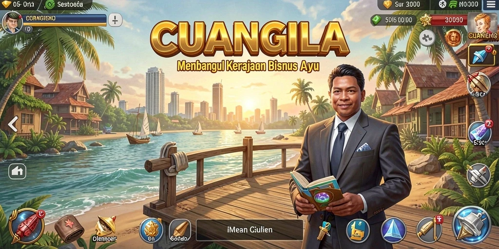 Screenshot utama CUANGILA menampilkan gameplay Tycoon yang menarik.