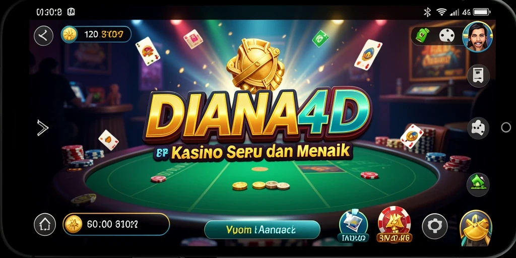 Screenshot gameplay DIANA4D menampilkan suasana kasino yang seru.
