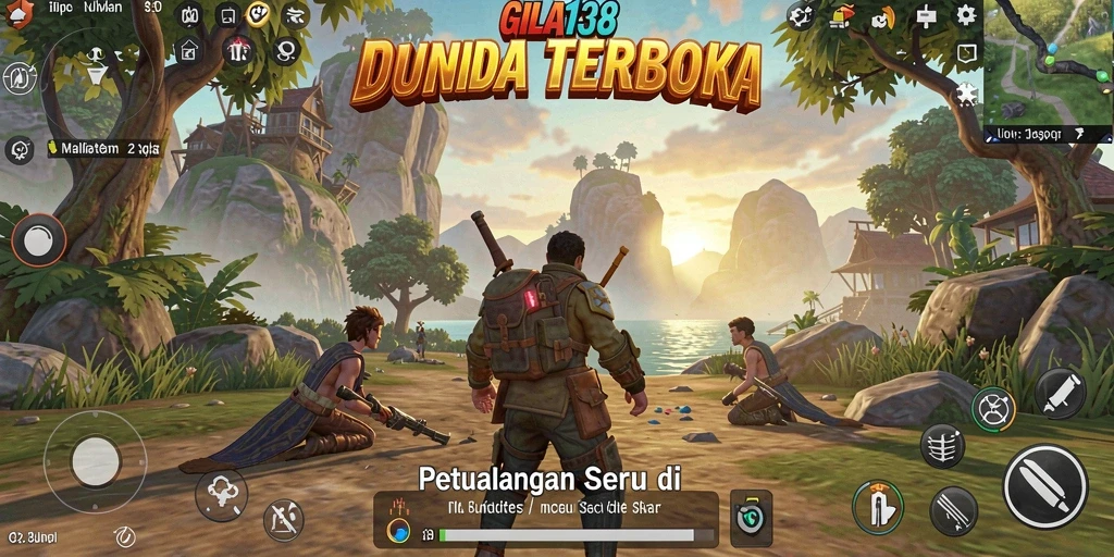 Gameplay GILA138 menampilkan dunia luas yang penuh petualangan.