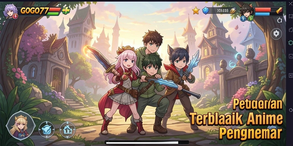 Tampilan gameplay GOGO77 yang penuh aksi dan karakter menawan.