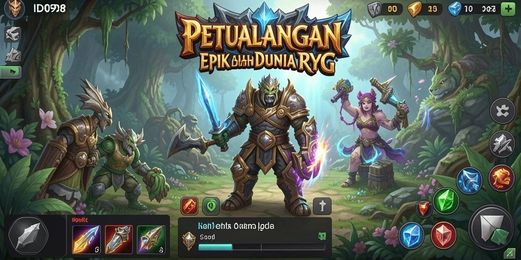 Gameplay epik dari ID098 yang membawa Anda ke dunia fantasi.