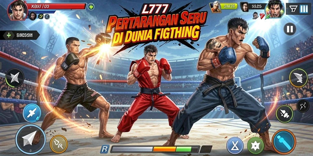 Cuplikan gameplay L777 yang mendebarkan dalam pertarungan Fighting.