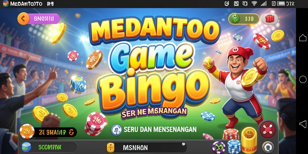Tampilan gameplay menarik dari MEDANTOTO dengan suasana Bingo yang seru.