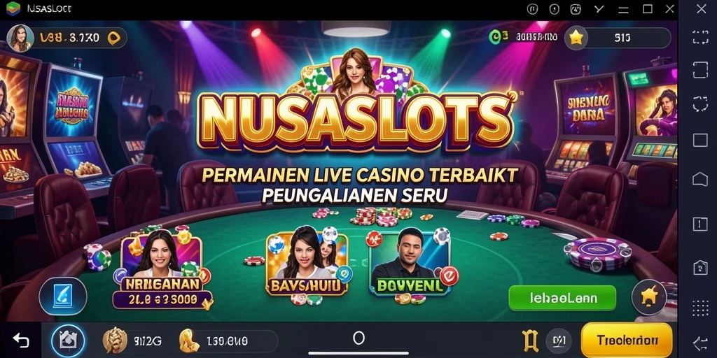 Tampilan gameplay seru di NUSASLOTS dengan dealer profesional.