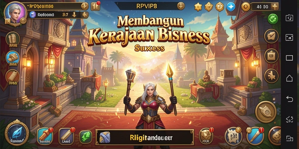 Tangkapan layar RPVIP8 menampilkan gameplay menarik saat mengelola bisnis Tycoon.