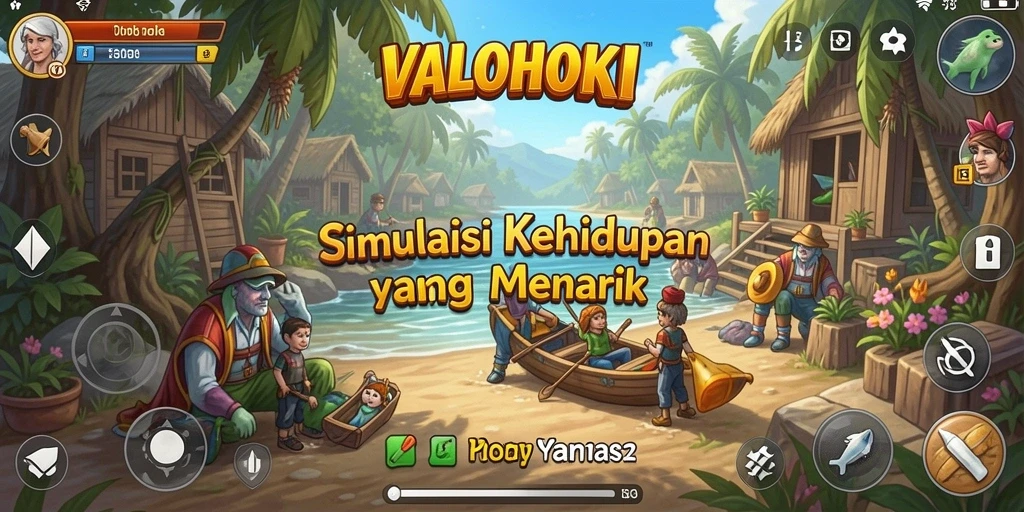 Tampilan gameplay VALOHOKI yang menarik dan interaktif.